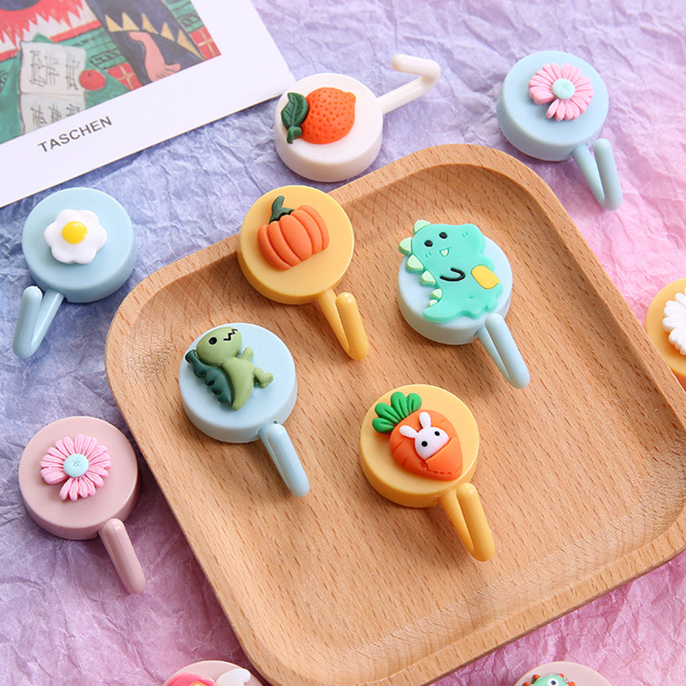 Cute Animal Wall Hooks for Keychain and Towel Organizer