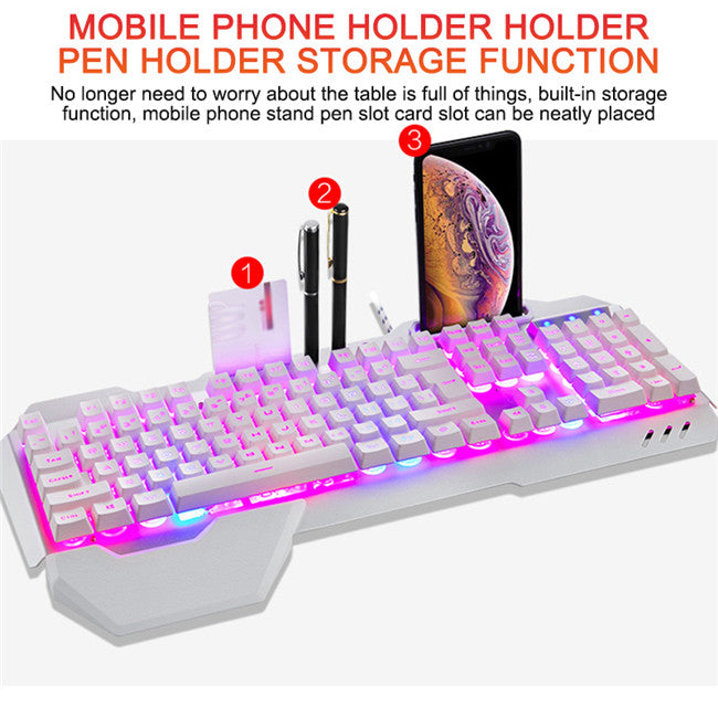 Clavier Mécanique Ergonomique avec Rétroéclairage RGB