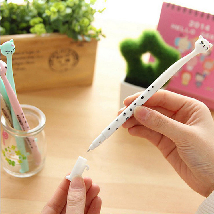 Cute Cat 0.5mm Gel Pen - Black Ink