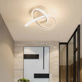 Modern LED Ceiling Light with Double Circles for Hallway