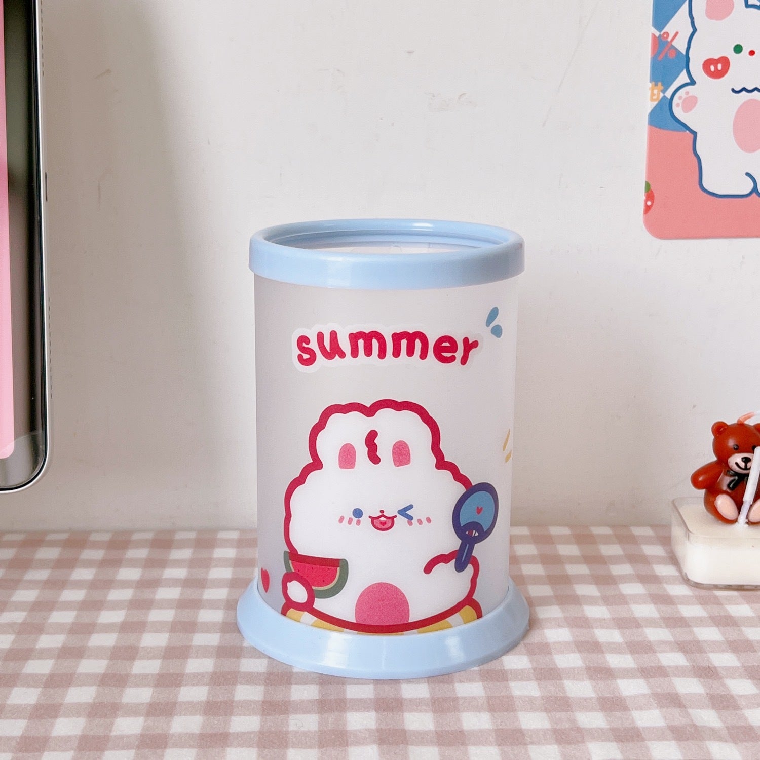 Korean Cute Desktop Storage Organizer with Four Slots