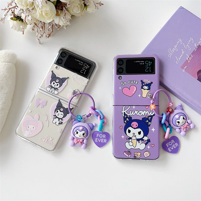 Samsung Foldable Phone Case - Cartoon Cute Heart Kulomi