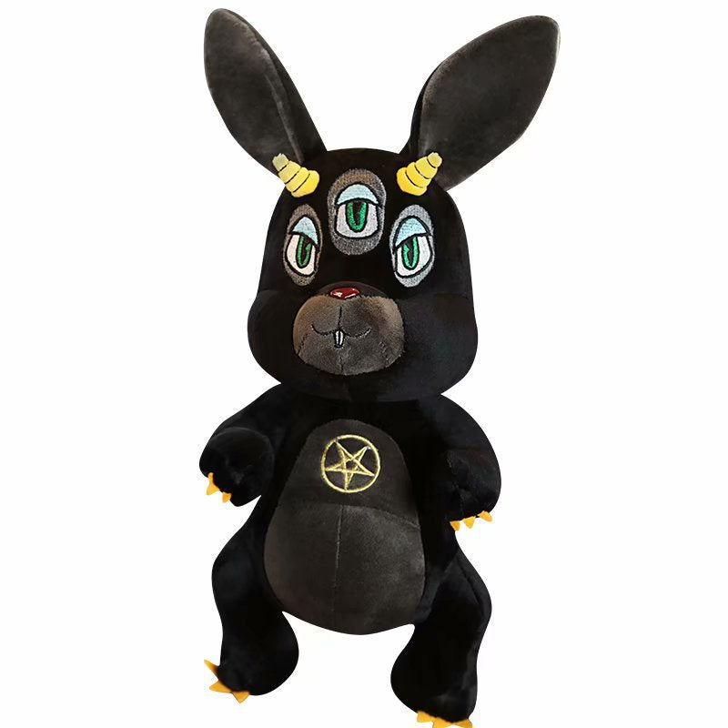 Dark Themed Plush Toy Black Elephant & Cartoon Figures