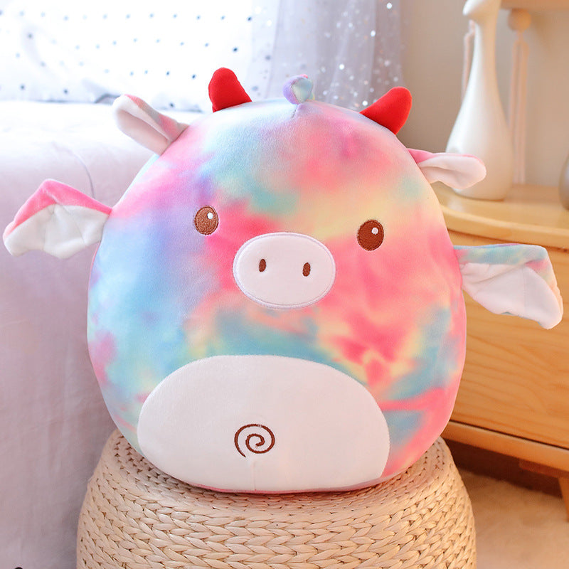 Cute Bat Cow Plush Pillow Doll - Soft Birthday Gift