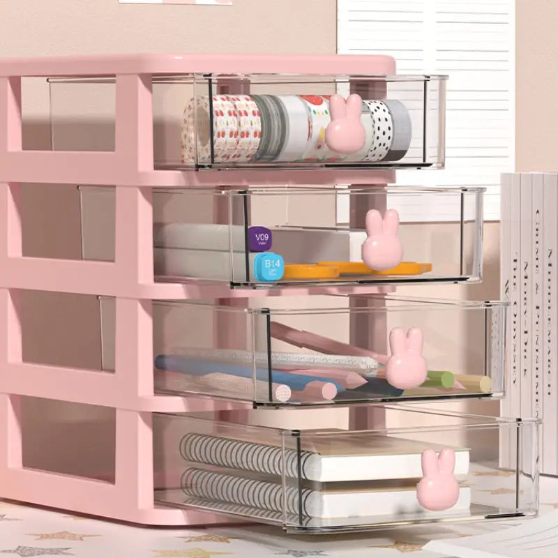 Small Plastic Drawer Organizer for Desk Storage