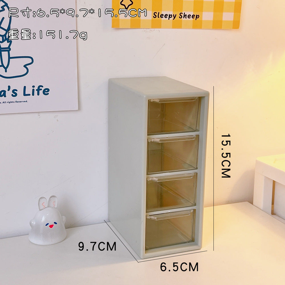 Korean Cute Desktop Storage Organizer with Four Slots