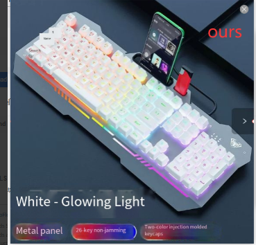 Clavier Mécanique Ergonomique avec Rétroéclairage RGB