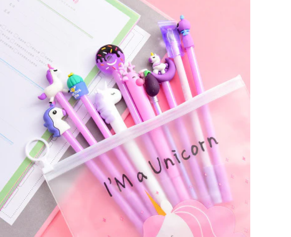 Cute Cartoon Gel Pen Student Stationery Set (Single)