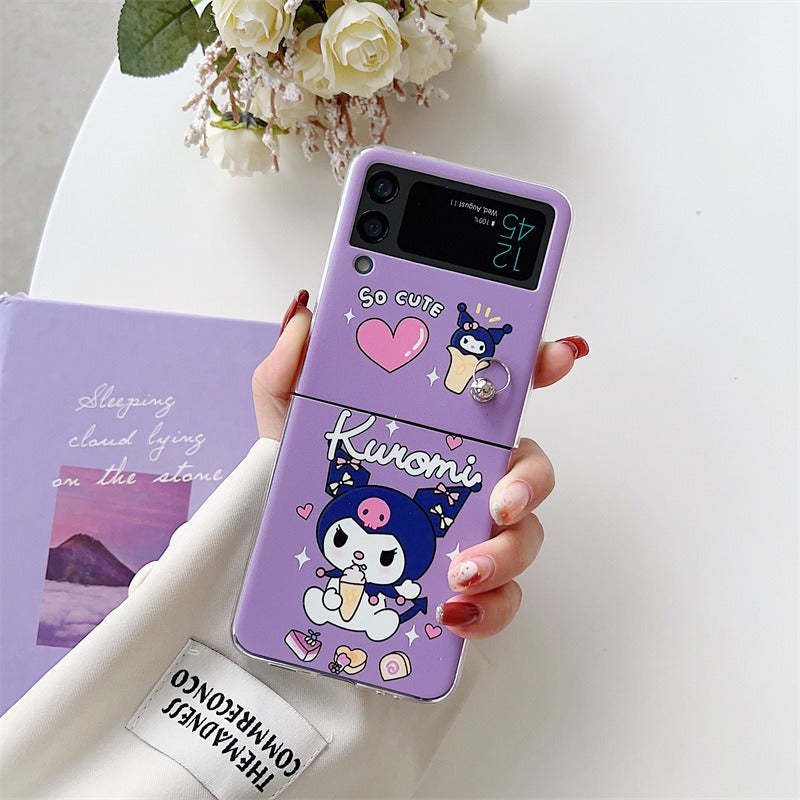 Samsung Foldable Phone Case - Cartoon Cute Heart Kulomi