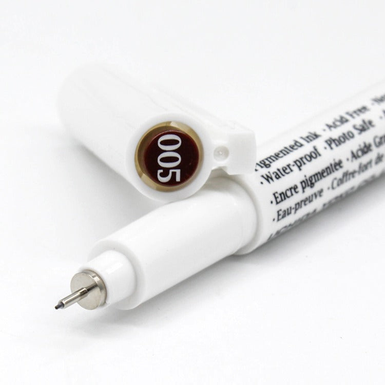 MARVY Waterproof Brown Fine Liner Art Drawing Pen