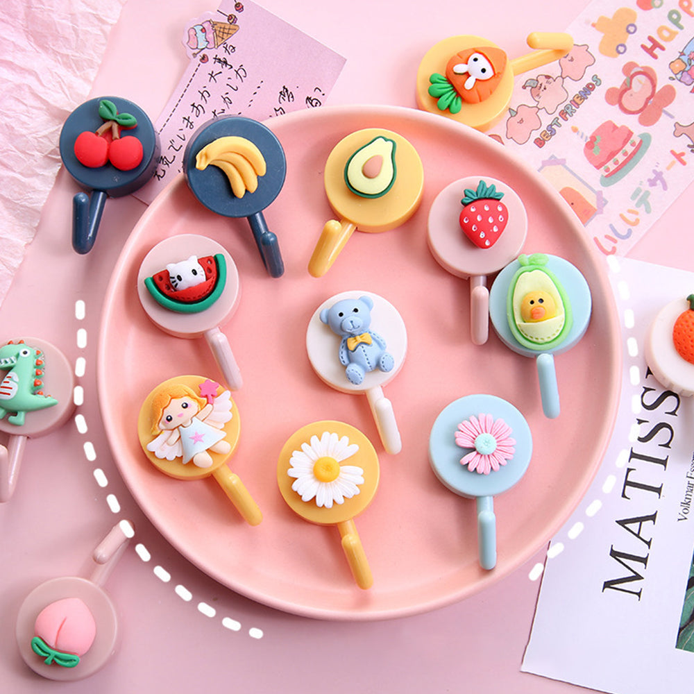 Cute Animal Wall Hooks for Keychain and Towel Organizer