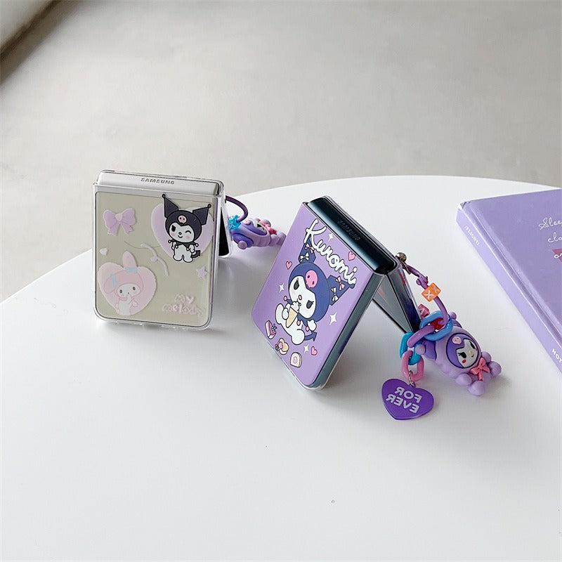 Samsung Foldable Phone Case - Cartoon Cute Heart Kulomi