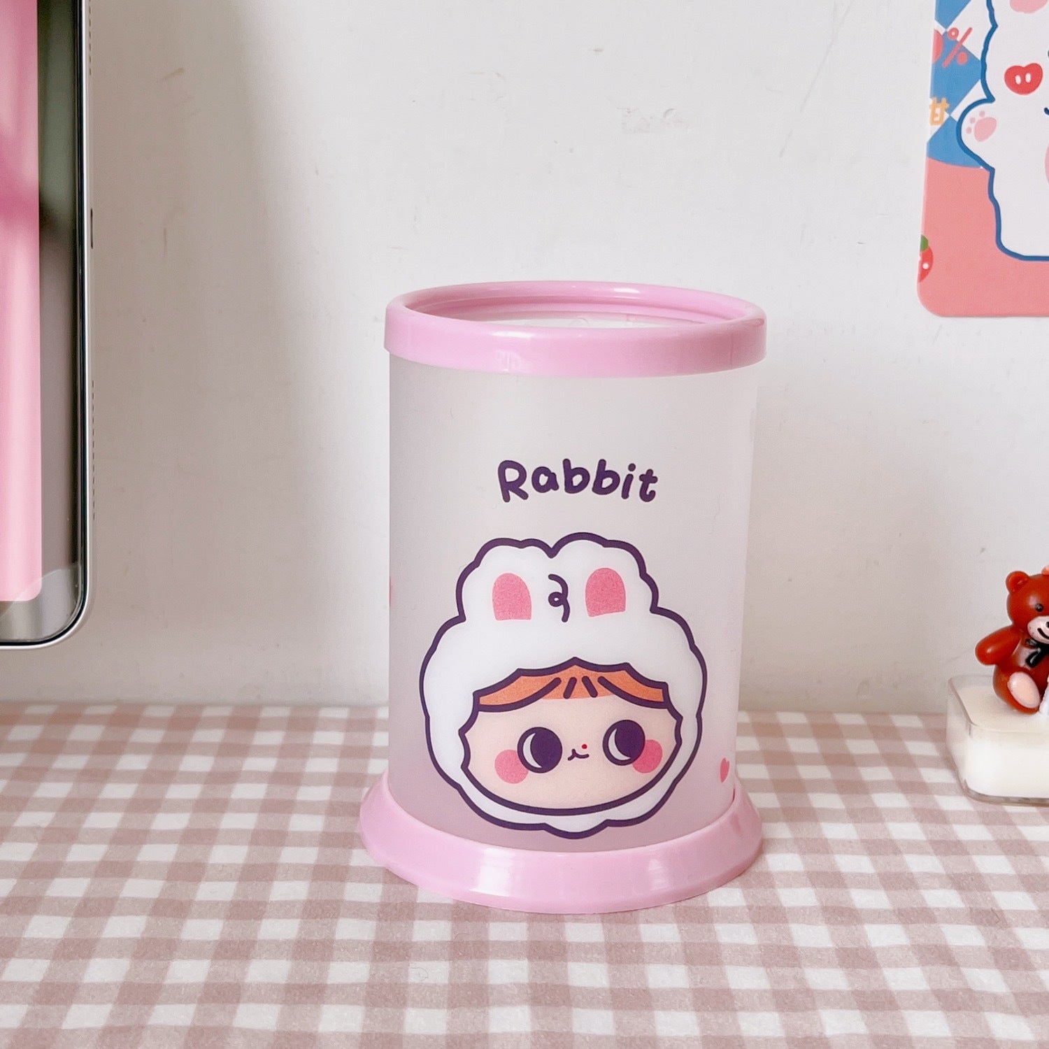 Korean Cute Desktop Storage Organizer with Four Slots