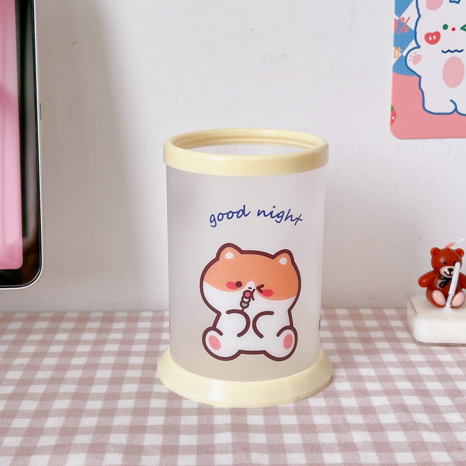 Korean Cute Desktop Storage Organizer with Four Slots