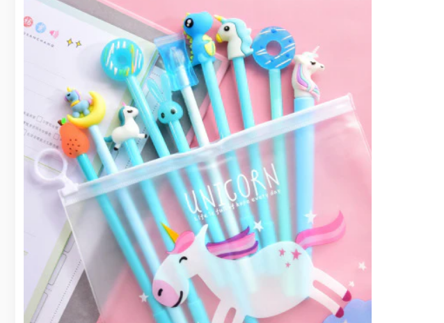Cute Cartoon Gel Pen Student Stationery Set (Single)