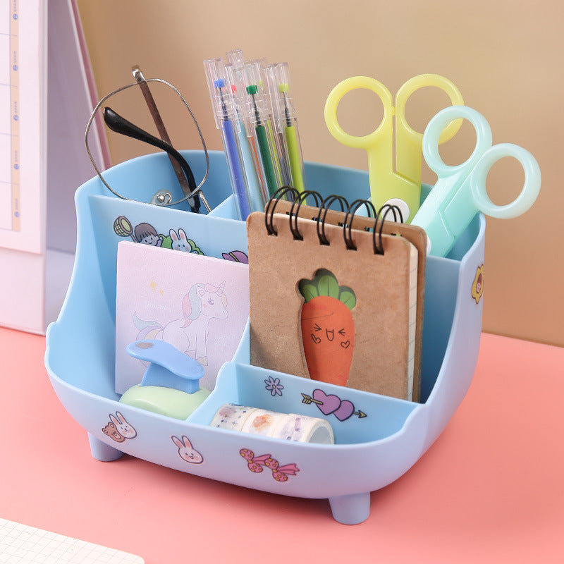 Multi-Functional 6-Grid Desk Organizer for Jewelry & More