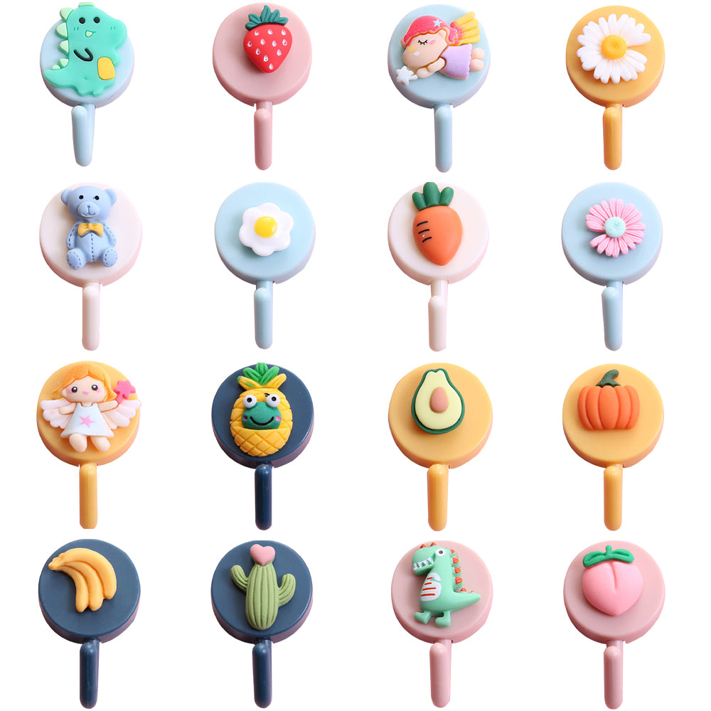 Cute Animal Wall Hooks for Keychain and Towel Organizer